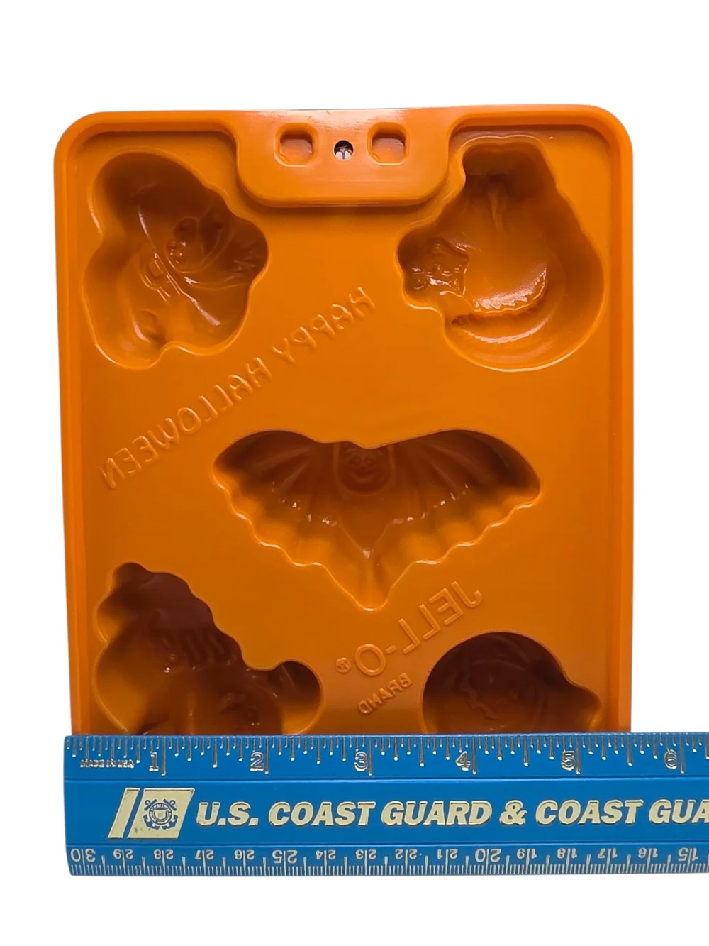 Jello Halloween Mold Set Plastic Gelatin Ice Cube Tray Black Orange Vintage Lot4